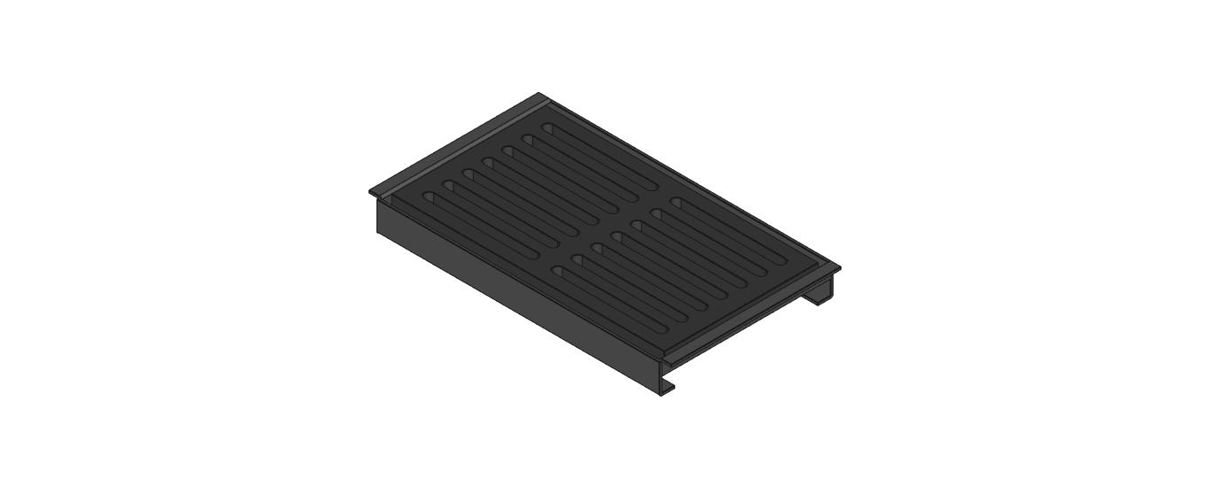 Ascherost mit Rahmen 285 x 175 x 30 mm – Ersatzteil für Conforto Kaminöfen