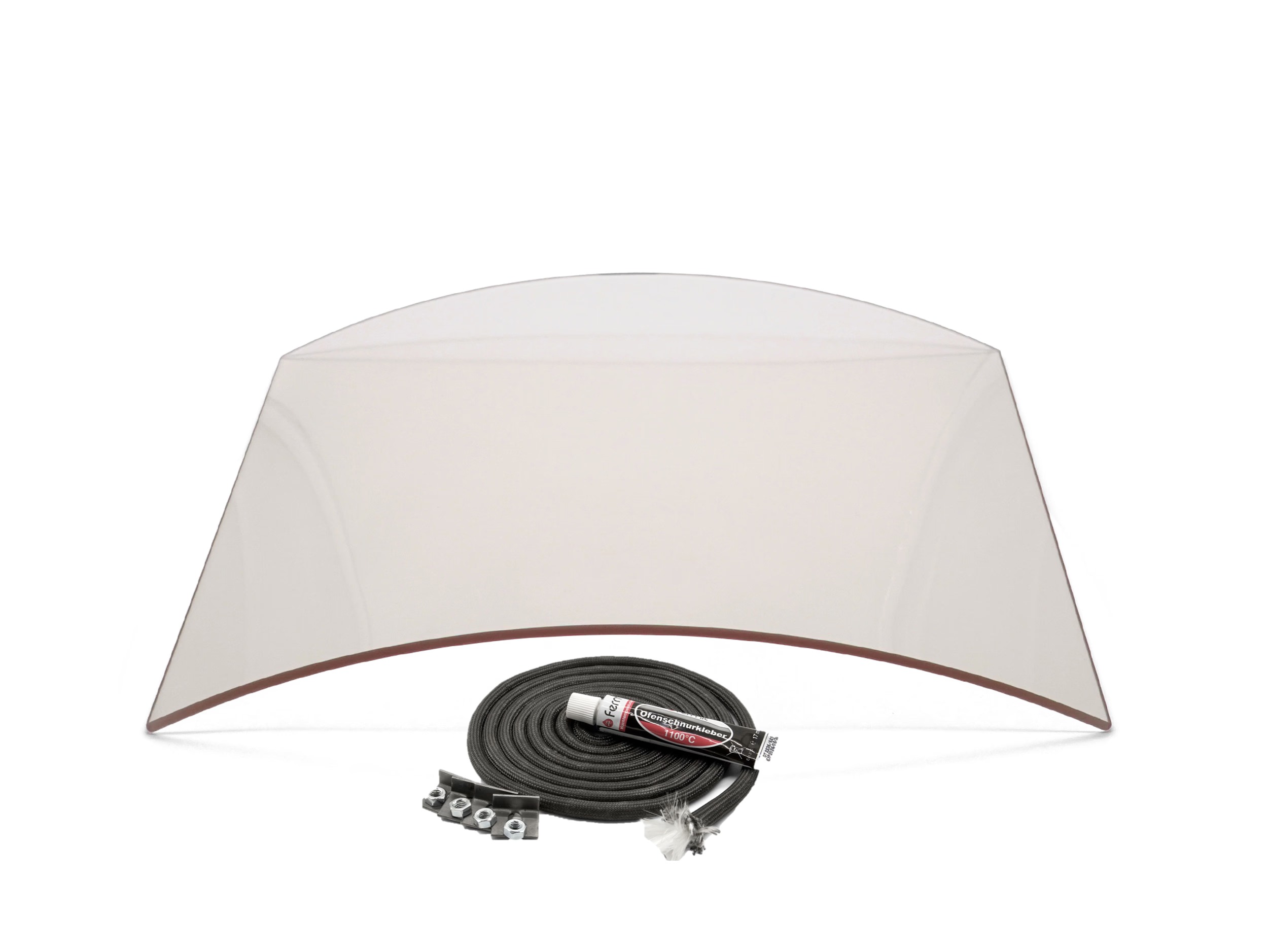 Sichtscheibe 332 x 265 x 4 mm – Ersatzteil für Conforto Kaminöfen