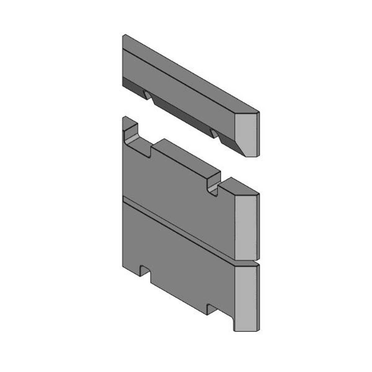 Brennraum vorne Set 3-teilig – Ersatzteil für Conforto Kaminöfen