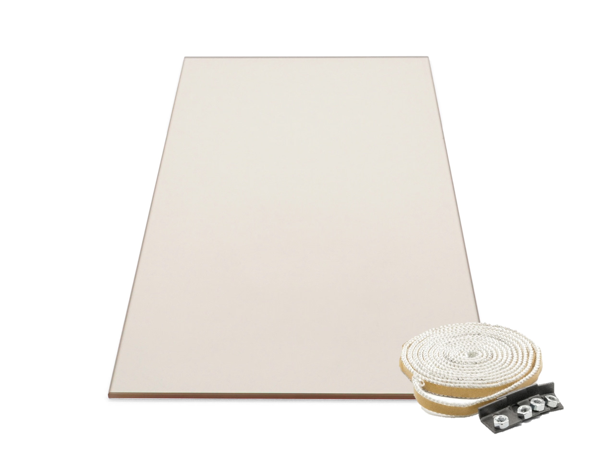 Sichtscheibe 210 x 420 x 4 mm. – Ersatzteil für Conforto Kaminöfen