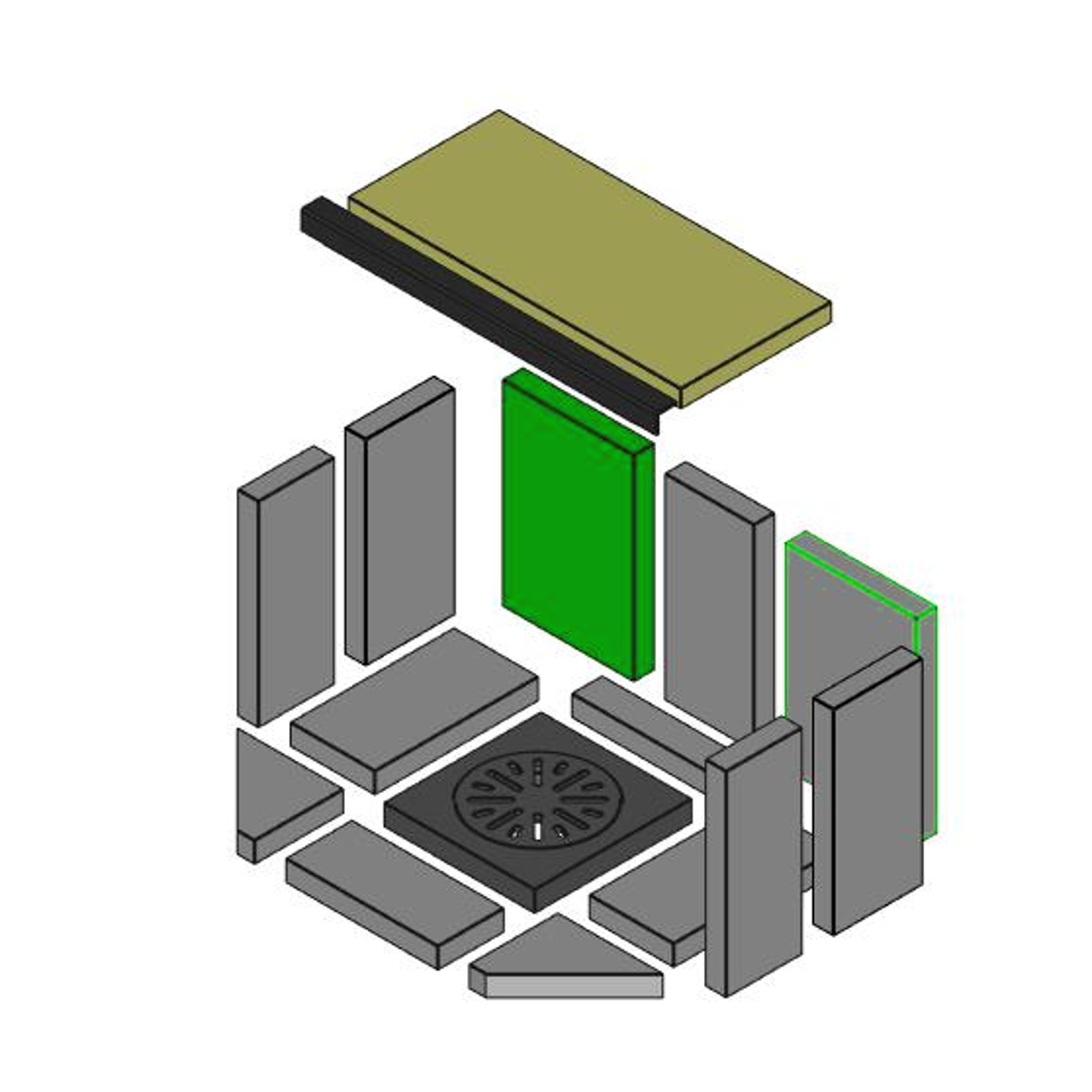 Schamott 300 x 200 x 30 mm – Ersatzteil für Conforto Kaminöfen