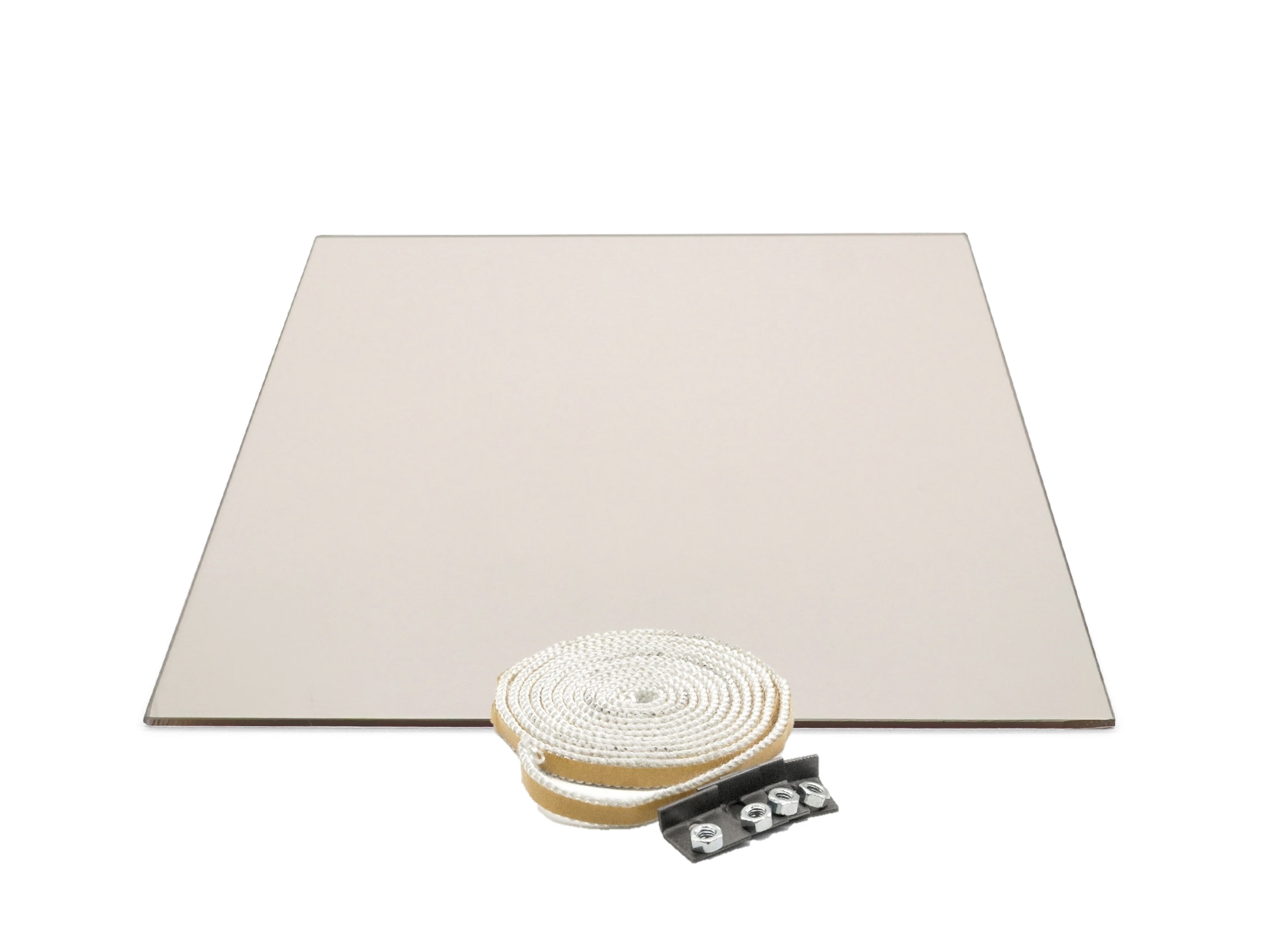 Sichtscheibe 330 x 360 x 4 mm – Ersatzteil für Conforto Kaminöfen